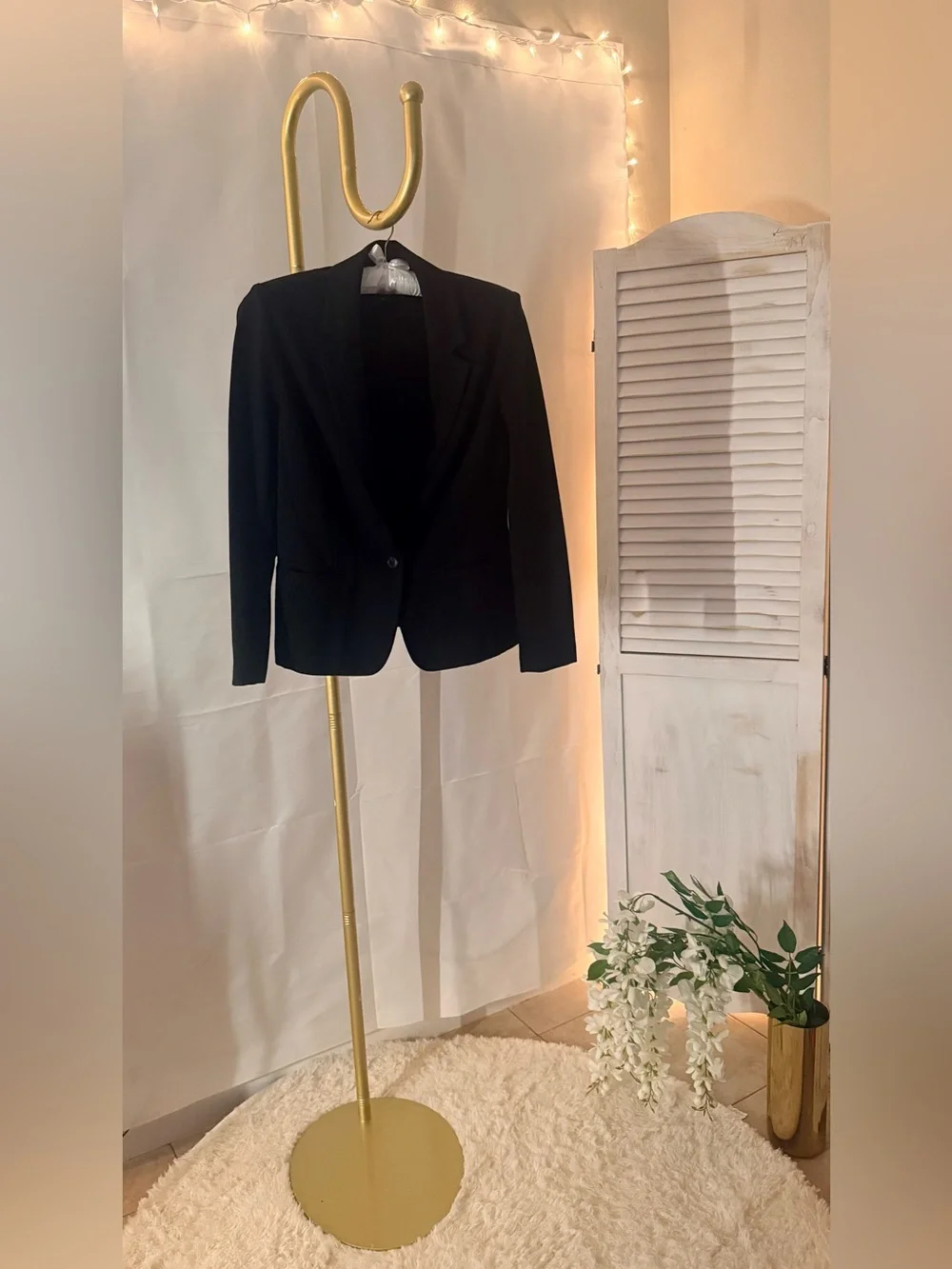 INC International Concepts Black One-Button Blazer – Size M